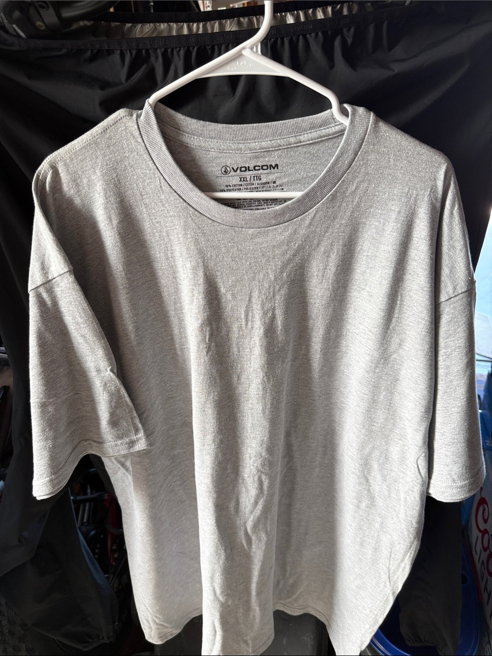 Brand New Volcom Light Gray Short Sleeve Crew T-shirt XXL
